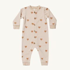 NWT - Rylee + Cru Cool cats onesie, neutral, 100% organic